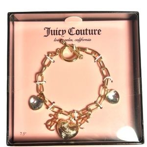 Juicy Couture Gold Charm Bracelet NEW in Box!